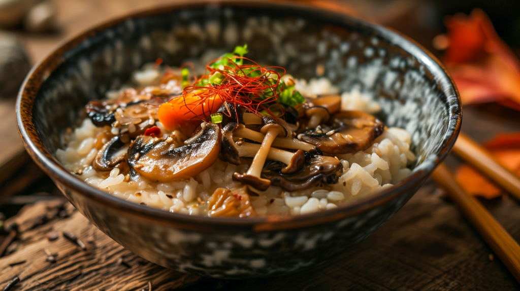 Arroz con Setas y Champiñones