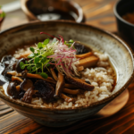 Arroz caldoso de setas Shiitake