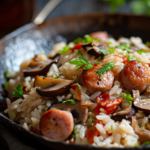 Arroz con Setas y Butifarra