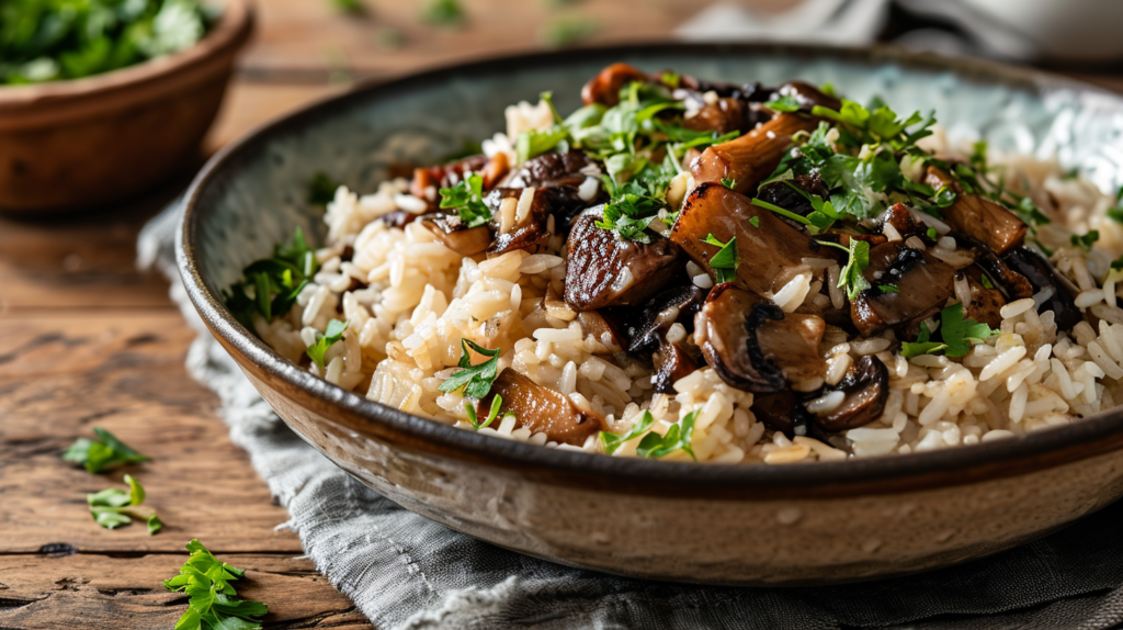 Arroz con Setas y Boletus