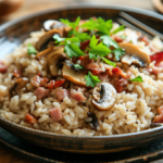 Arroz con Setas y Jamón