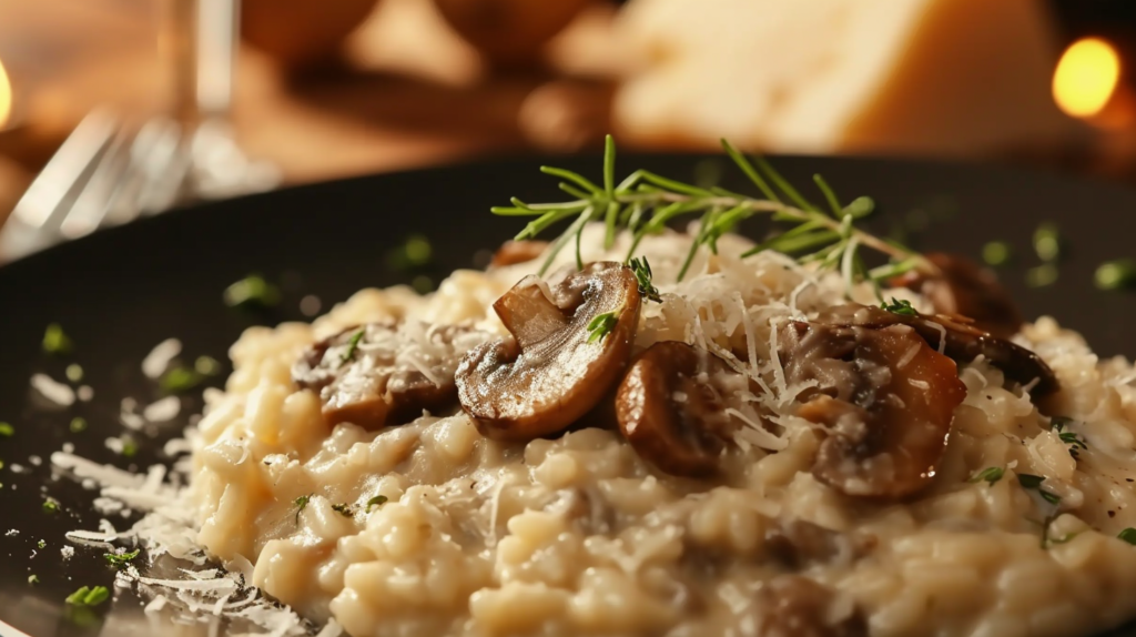 Risotto de Champiñones con Mambo Cecotec