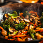 Wok de Setas y Verduras